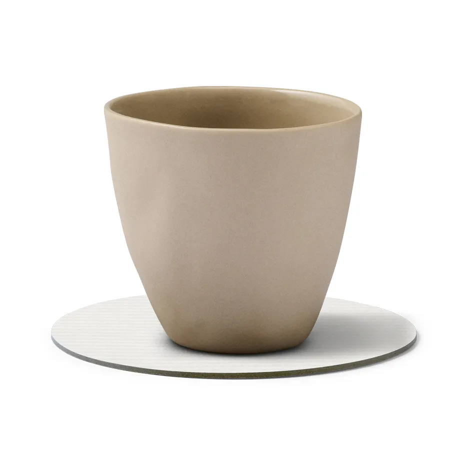 코듀로이 코스터, Pure white, circle LIND DNA | 린드 DNA