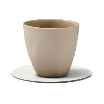 코듀로이 코스터 - Pure white, circle - LIND DNA | 린드 DNA