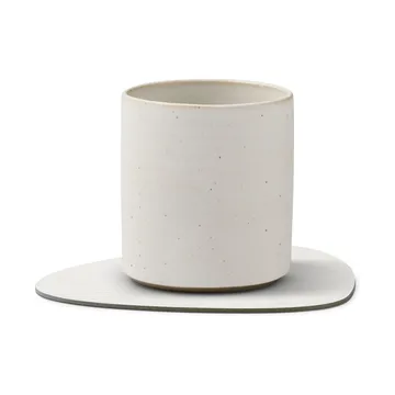 코듀로이 곡선형 코스터 - Pure white - LIND DNA | 린드 DNA