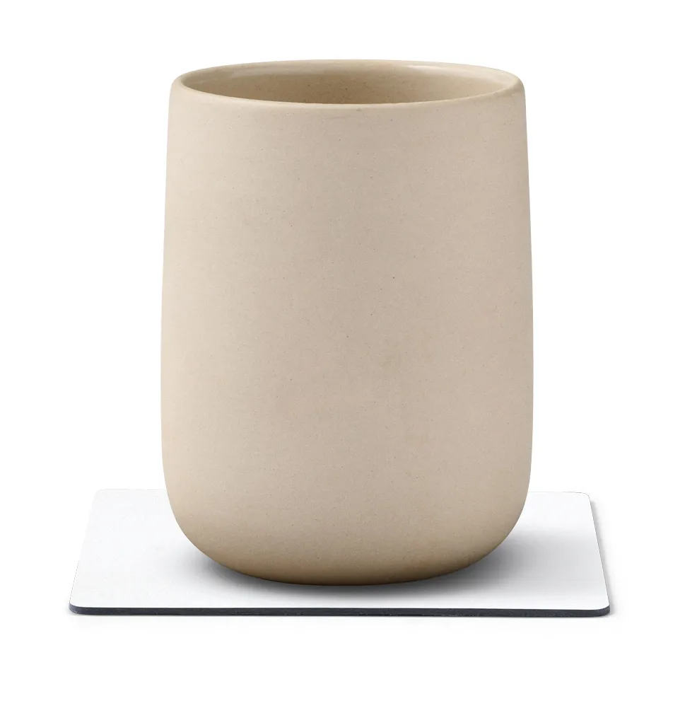 누포 사각형 코스터, Pure white LIND DNA | 린드 DNA