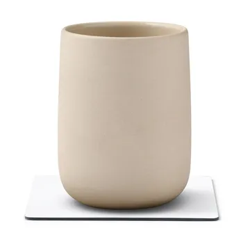 누포 사각형 코스터 - Pure white - LIND DNA | 린드 DNA