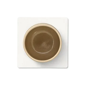 누포 사각형 코스터 - Pure white - LIND DNA | 린드 DNA