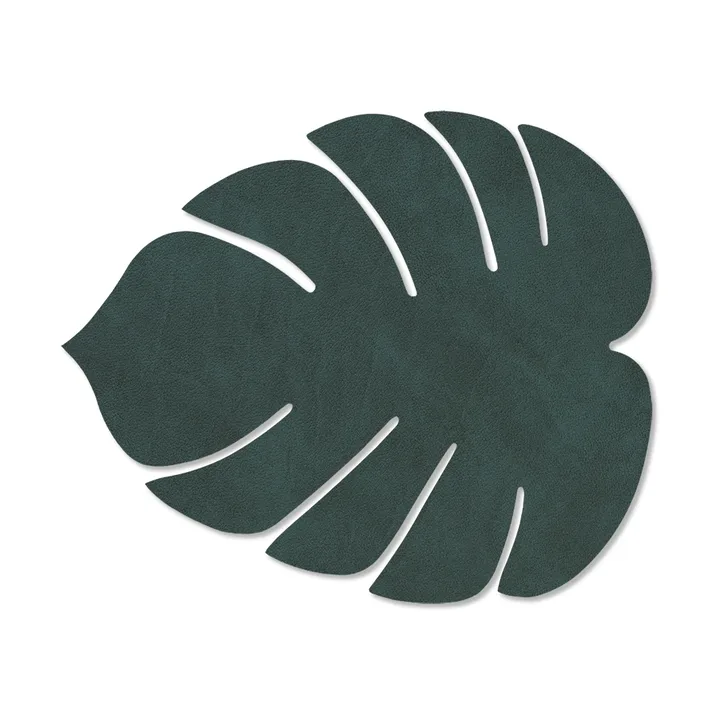 몬스테라 리프 누포 플레이스매트 S - Dark green, 26x22 cm - LIND DNA | 린드 DNA