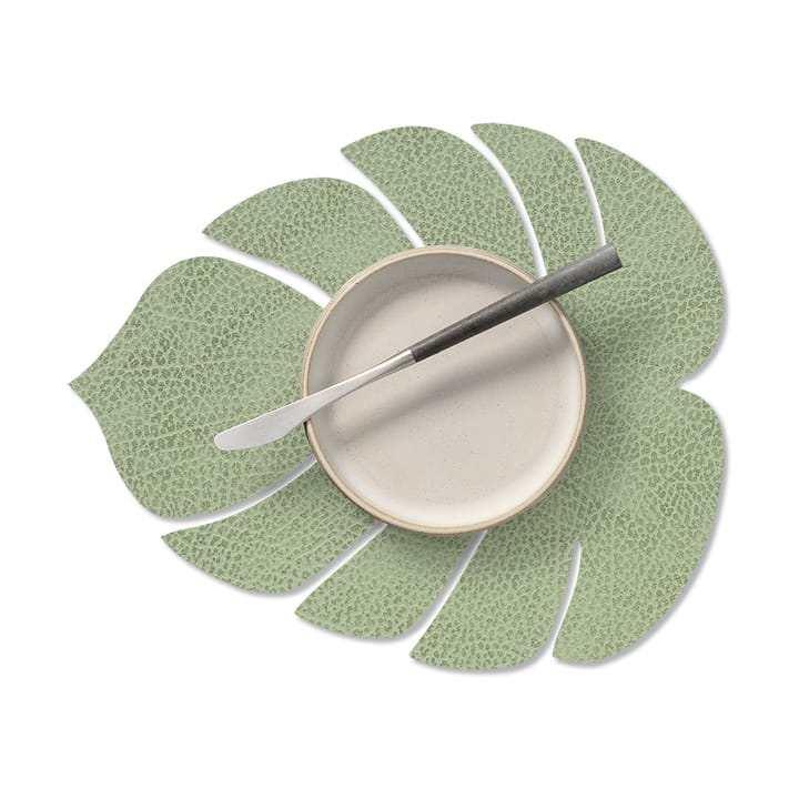 몬��스테라 리프 히포 플레이스매트 S, Olive green LIND DNA | 린드 DNA