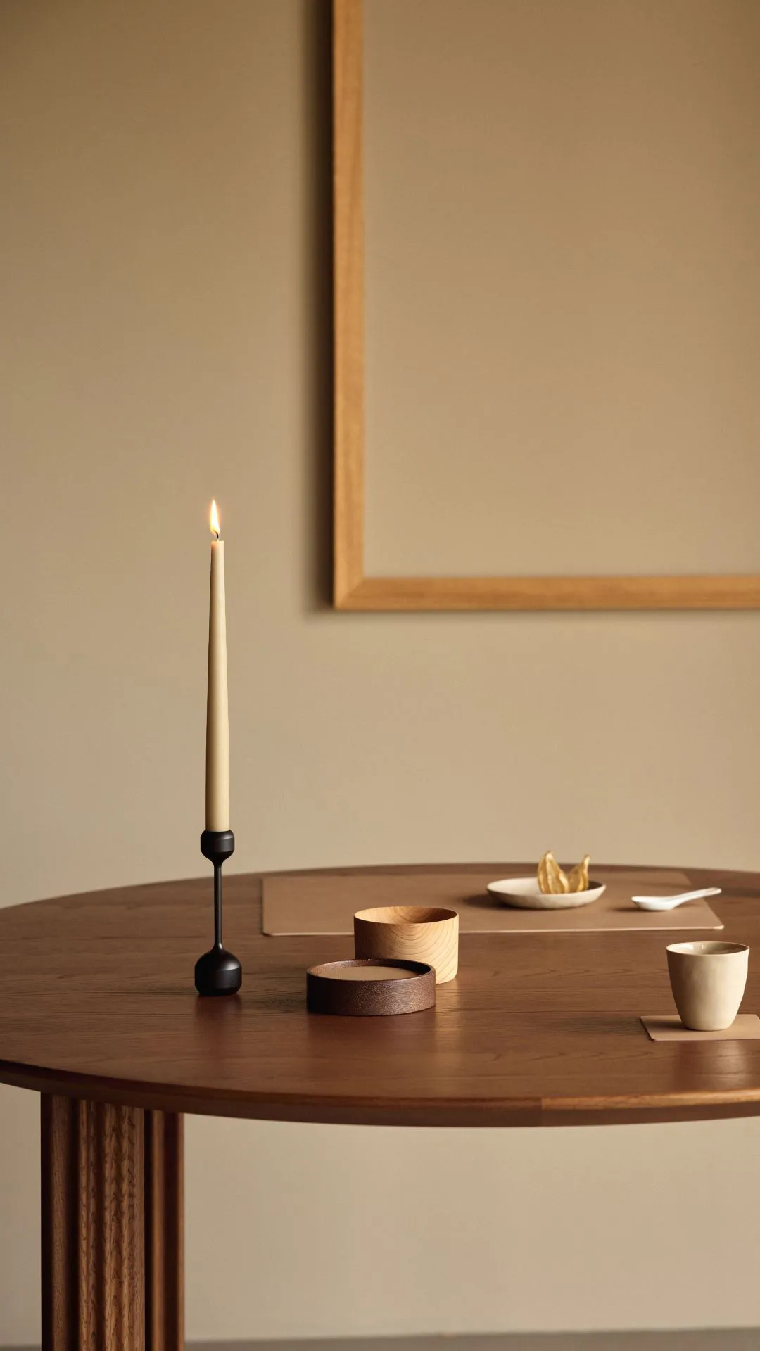 우드 박스 코스터 수납함, Smoked oak, circle, S LIND DNA | 린드 DNA