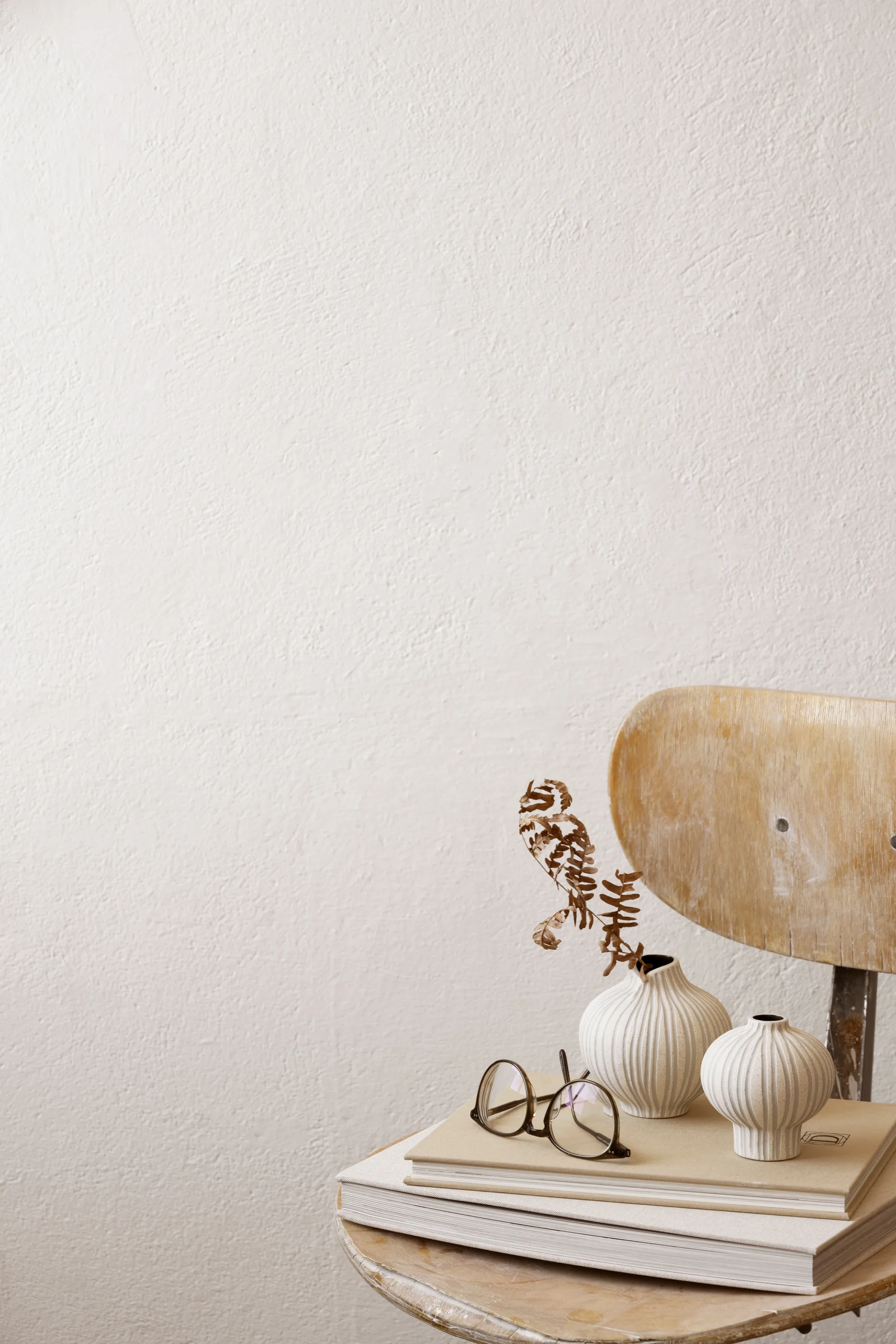 라인 화병, Sand white stone stripe, medium Lindform