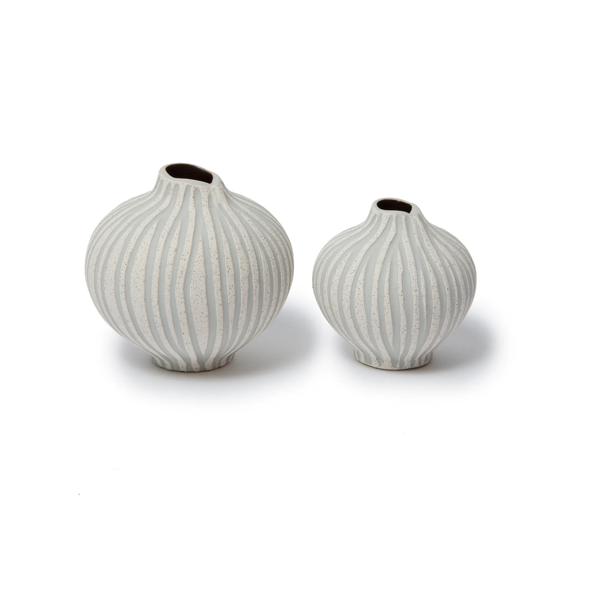 라인 화병, Sand white stone stripe, small Lindform