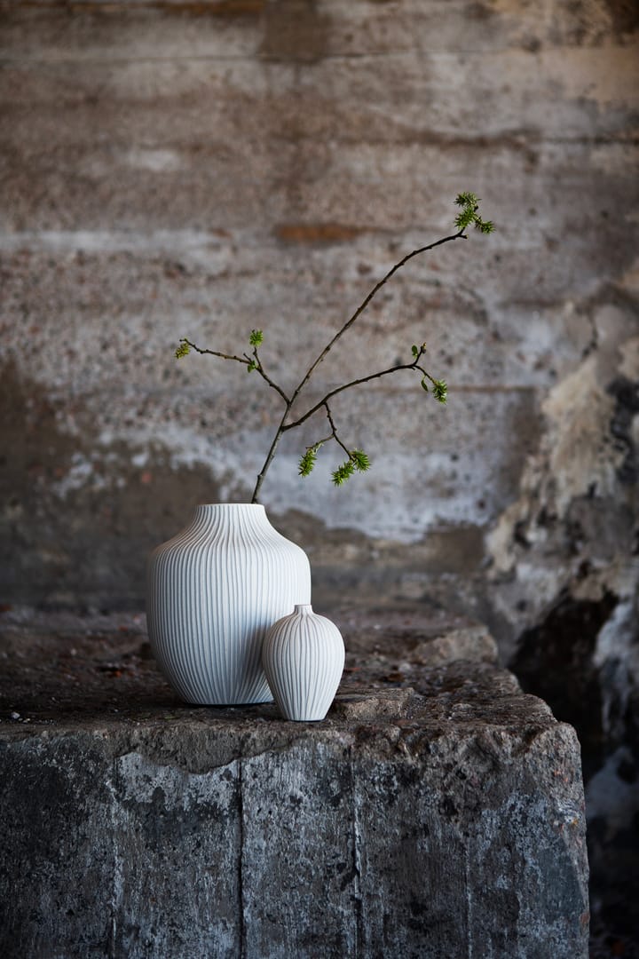 에바 화병 미듐, Sand white stone stripe Lindform