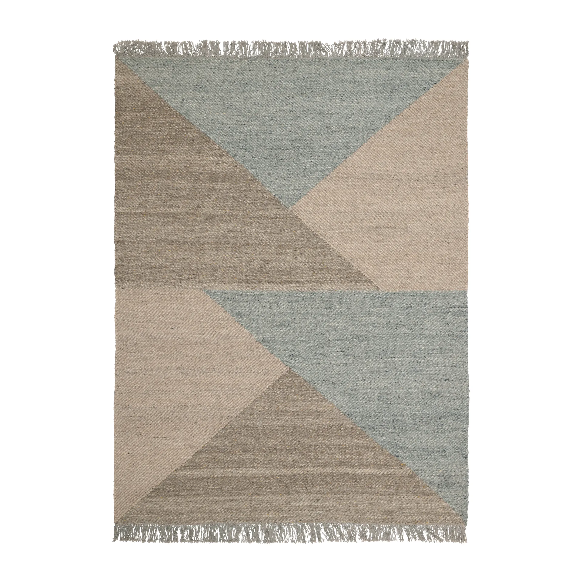 스쿨드 울 러그, Beige. 140x200 cm Linie Design | 리니디자인