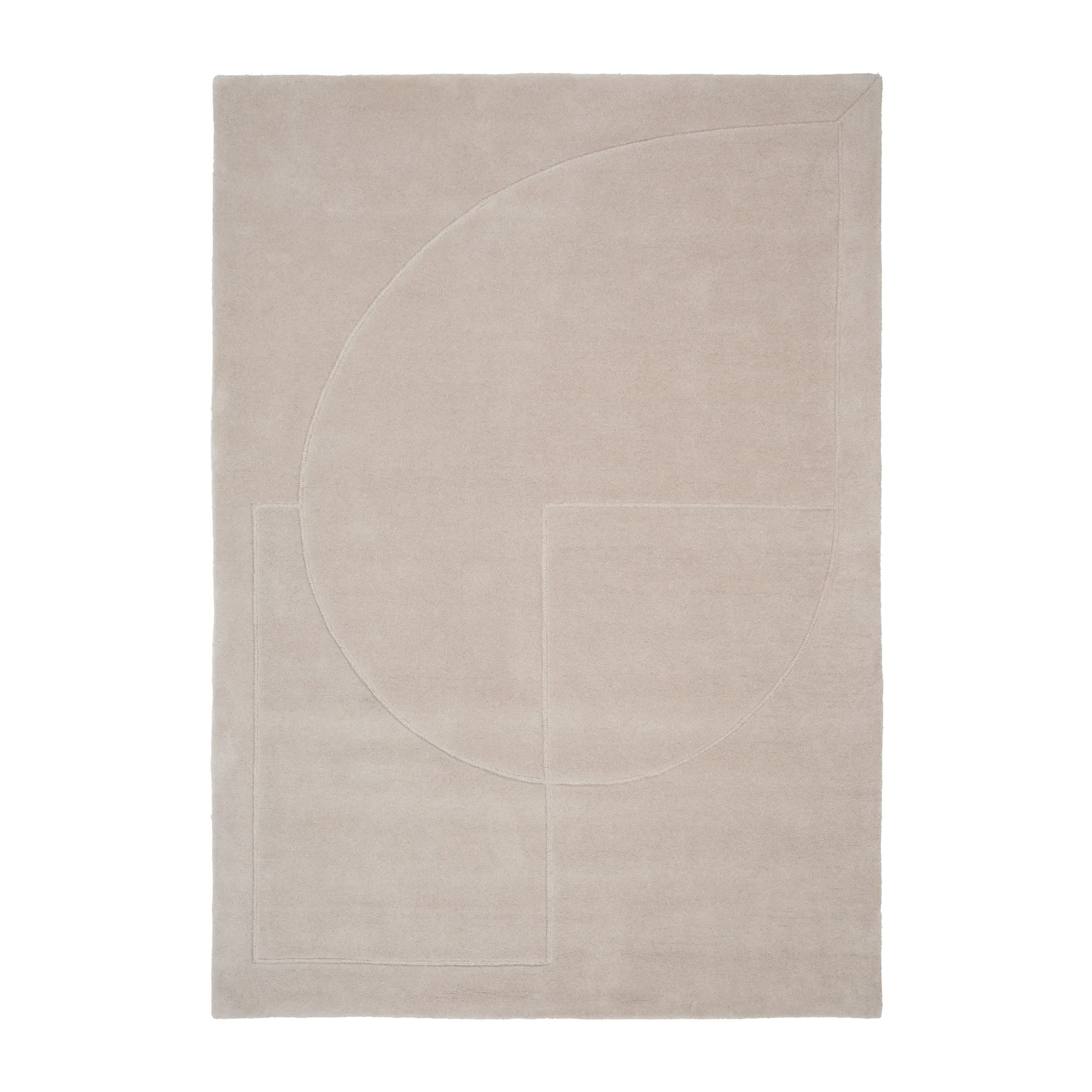 리니얼 Poem 울 러그, Beige. 170x240 cm Linie Design | 리니디자인