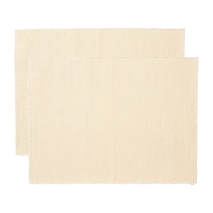 우니 테이블매트 35x46 cm 2개 세트 - Creamy Beige - Linum | 리눔