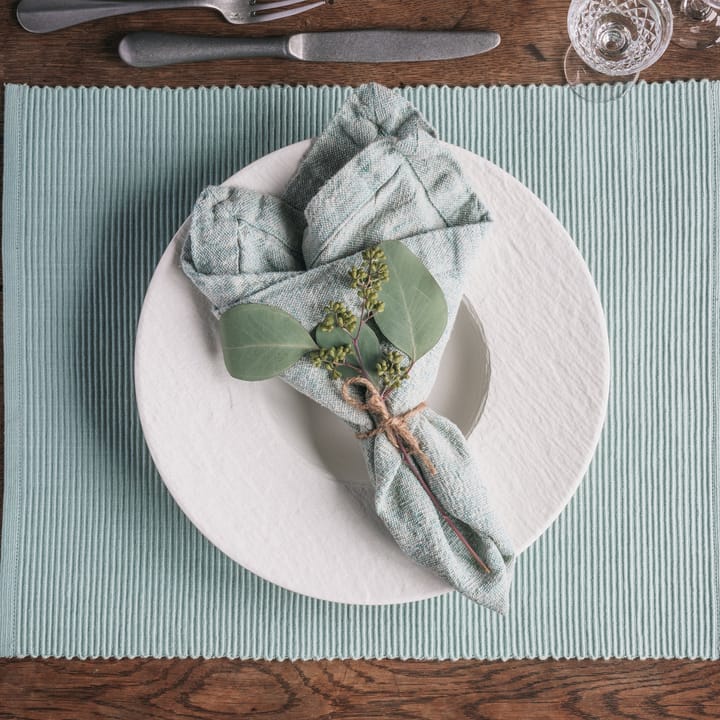 우니 테이블매트 35x46 cm 2개 세트, Ice green Linum | 리눔