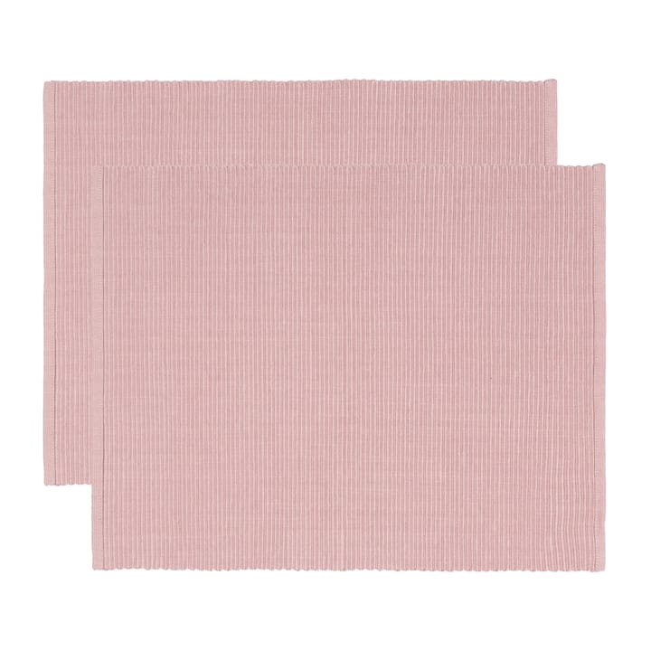 우니 테이블매트 35x46 cm 2개 세트 - Misty Pink - Linum | 리눔