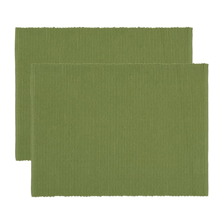 우니 테이블매트 35x46 cm 2개 세트 - Moss green - Linum | 리눔