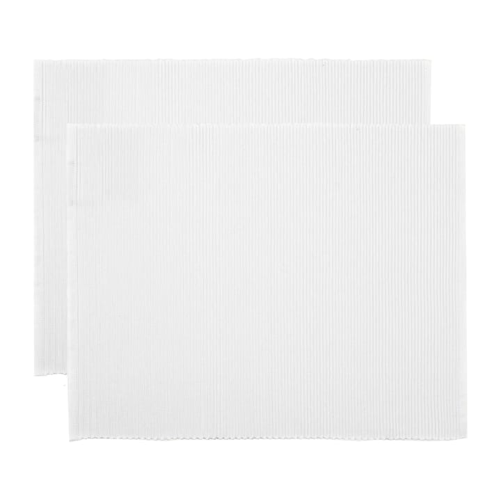 우니 테이블매트 35x46 cm 2개 세트 - White - Linum | 리눔