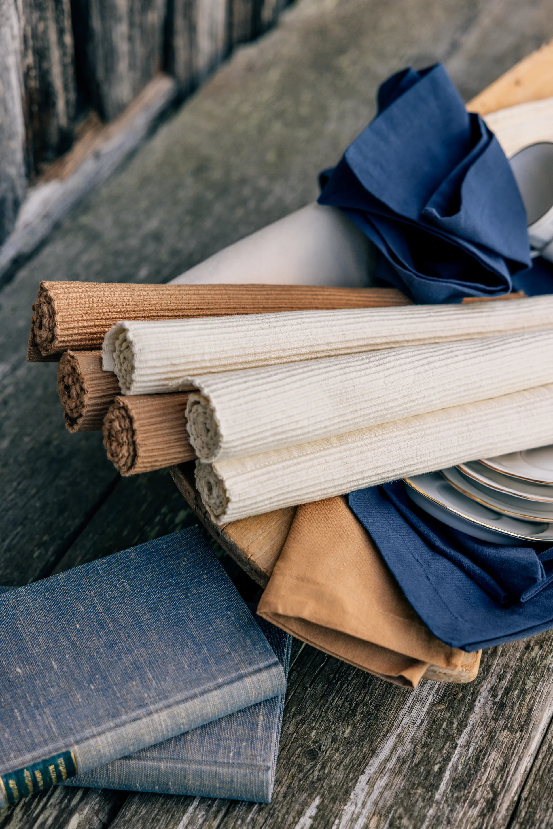 우니 테이블매트 35x46 cm 4개 세트, Creamy beige Linum | 리눔