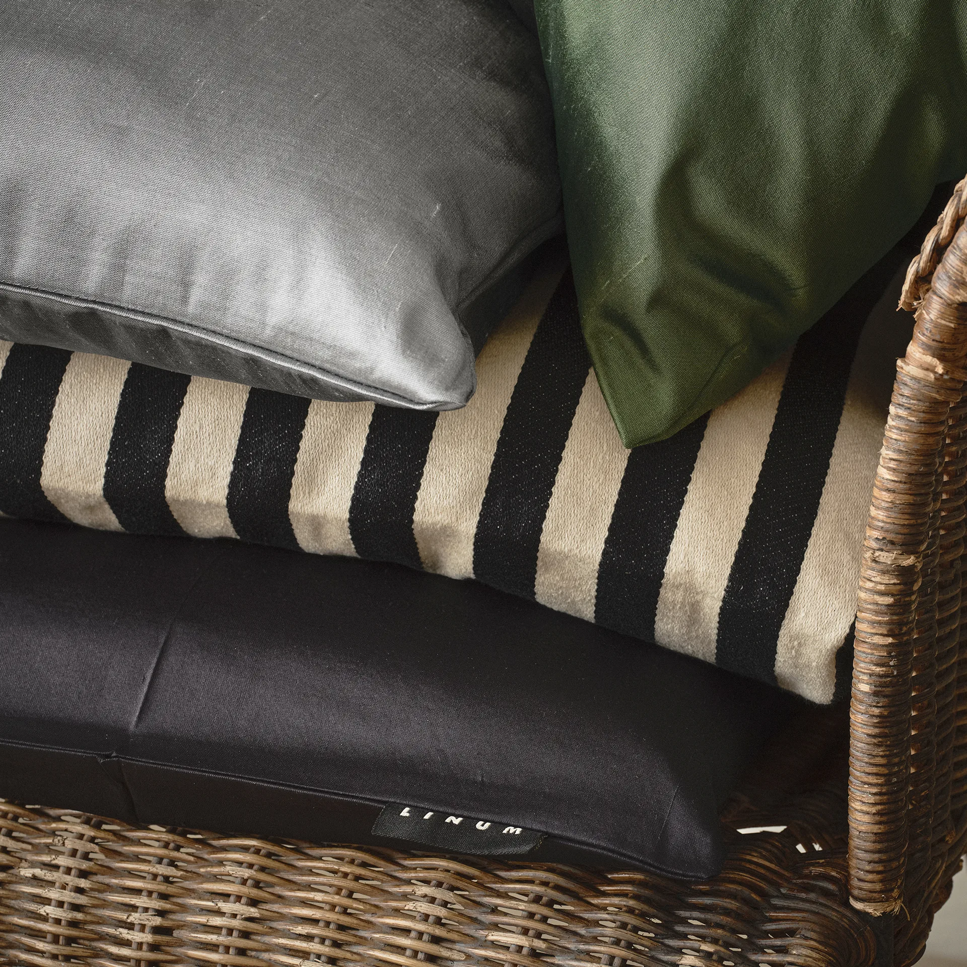 아말피 베개커버 35x50 cm, Deep emerald green Linum | 리눔