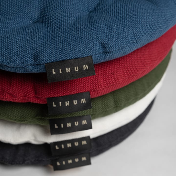 페퍼 의자 패드 Ø37 cm, Black blended Linum | 리눔