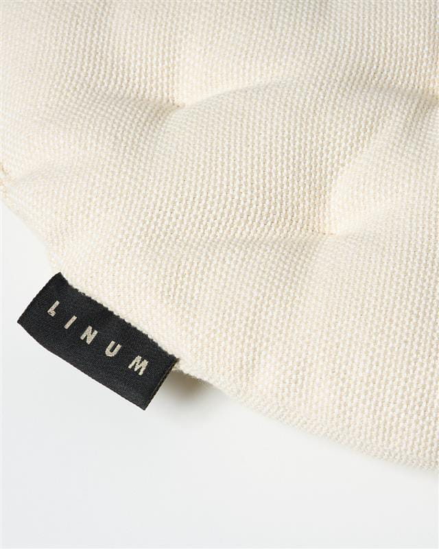 페퍼 의자 패드 Ø37 cm, Creamy beige Linum | 리눔