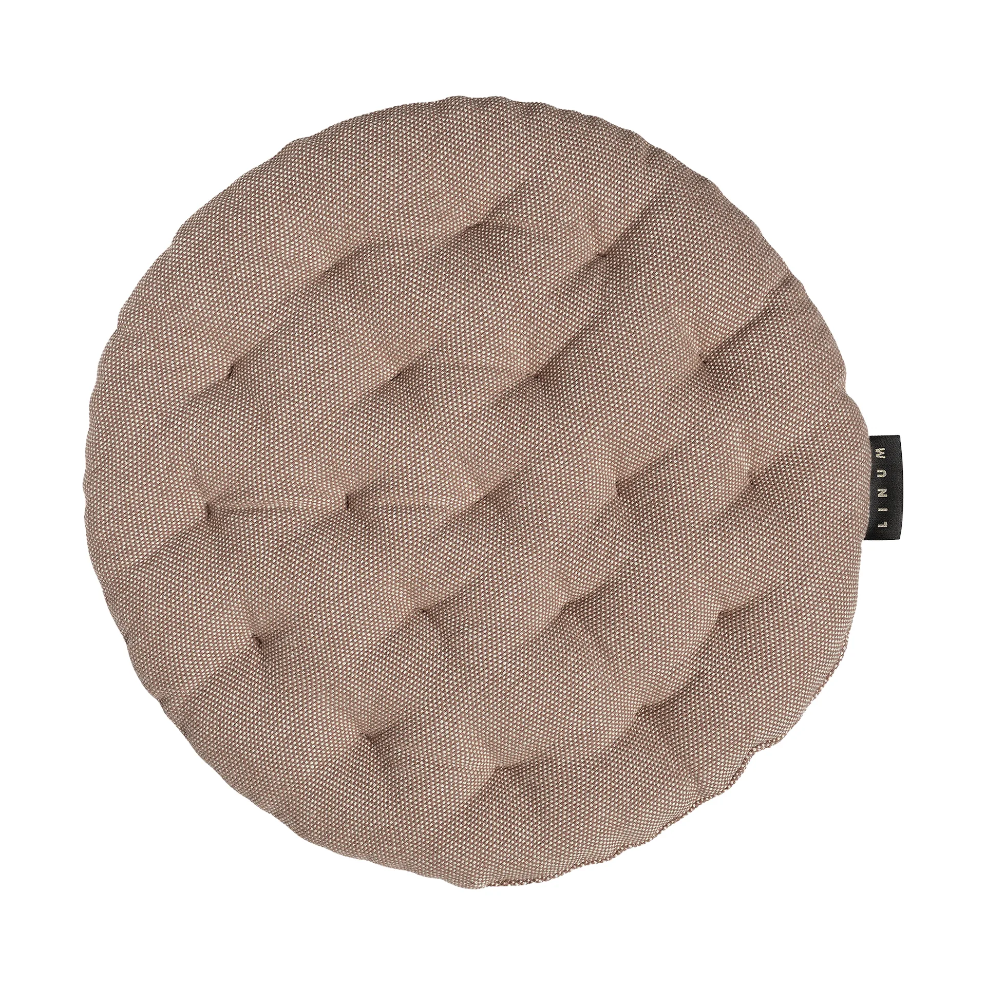 페퍼 의자 패드 Ø37 cm, Dark mole brown Linum | 리눔