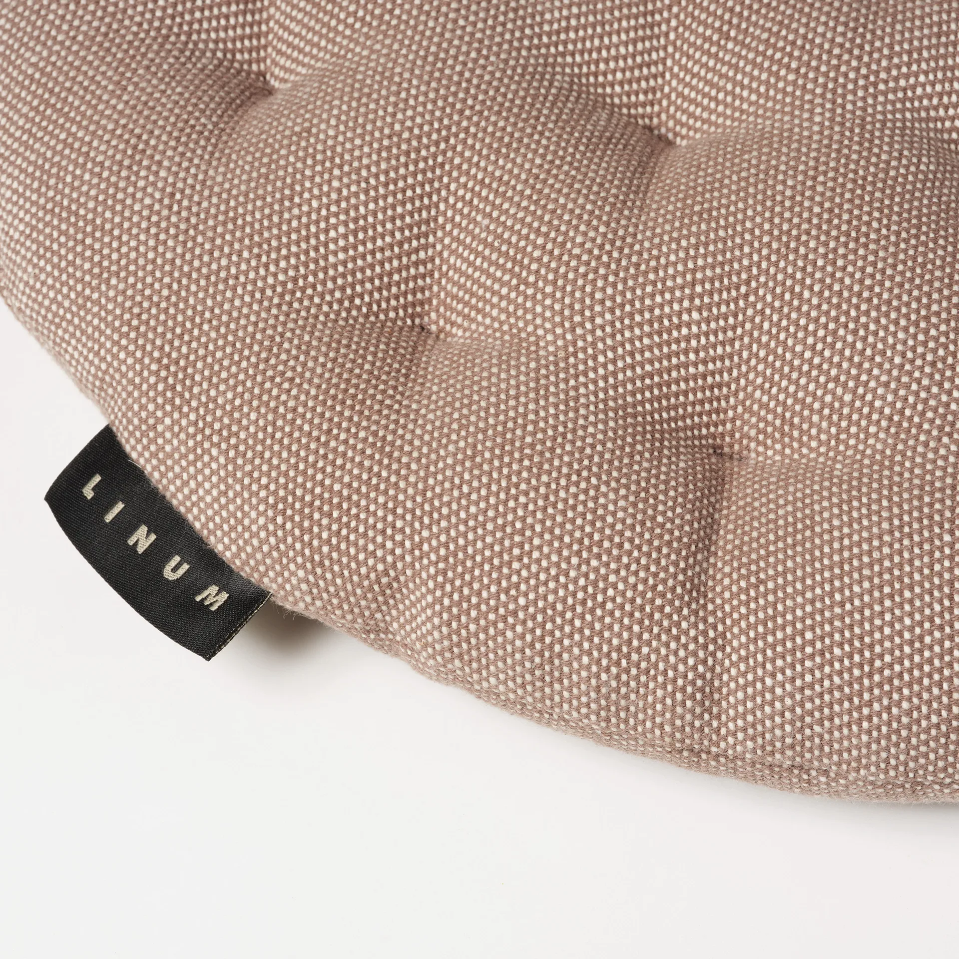 페퍼 의자 패드 Ø37 cm, Dark mole brown Linum | 리눔