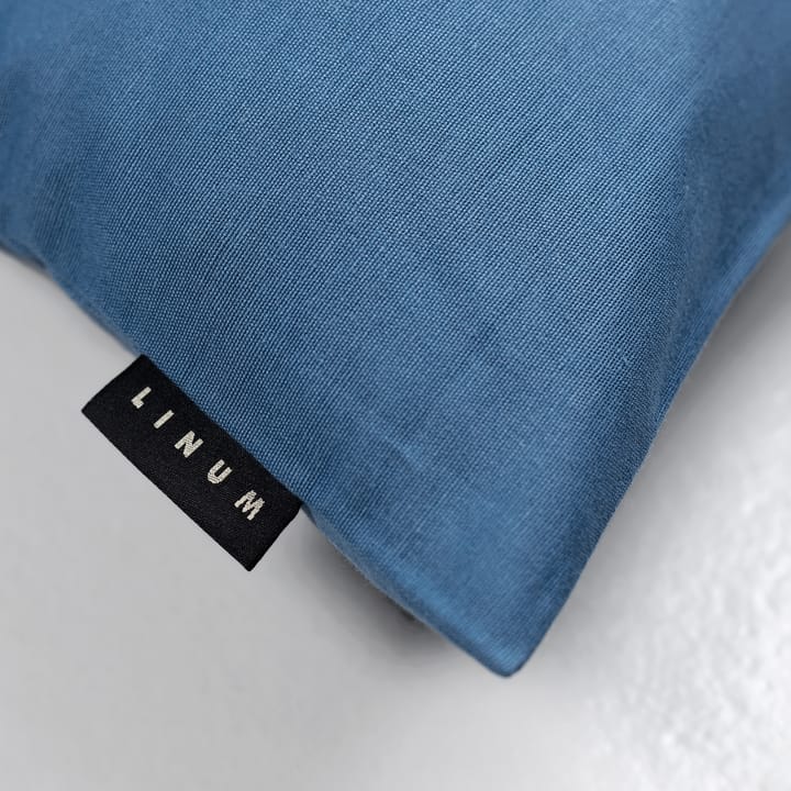 �안나벨 쿠션 커버 40x40 cm, Deep Ocean Blue Linum | 리눔