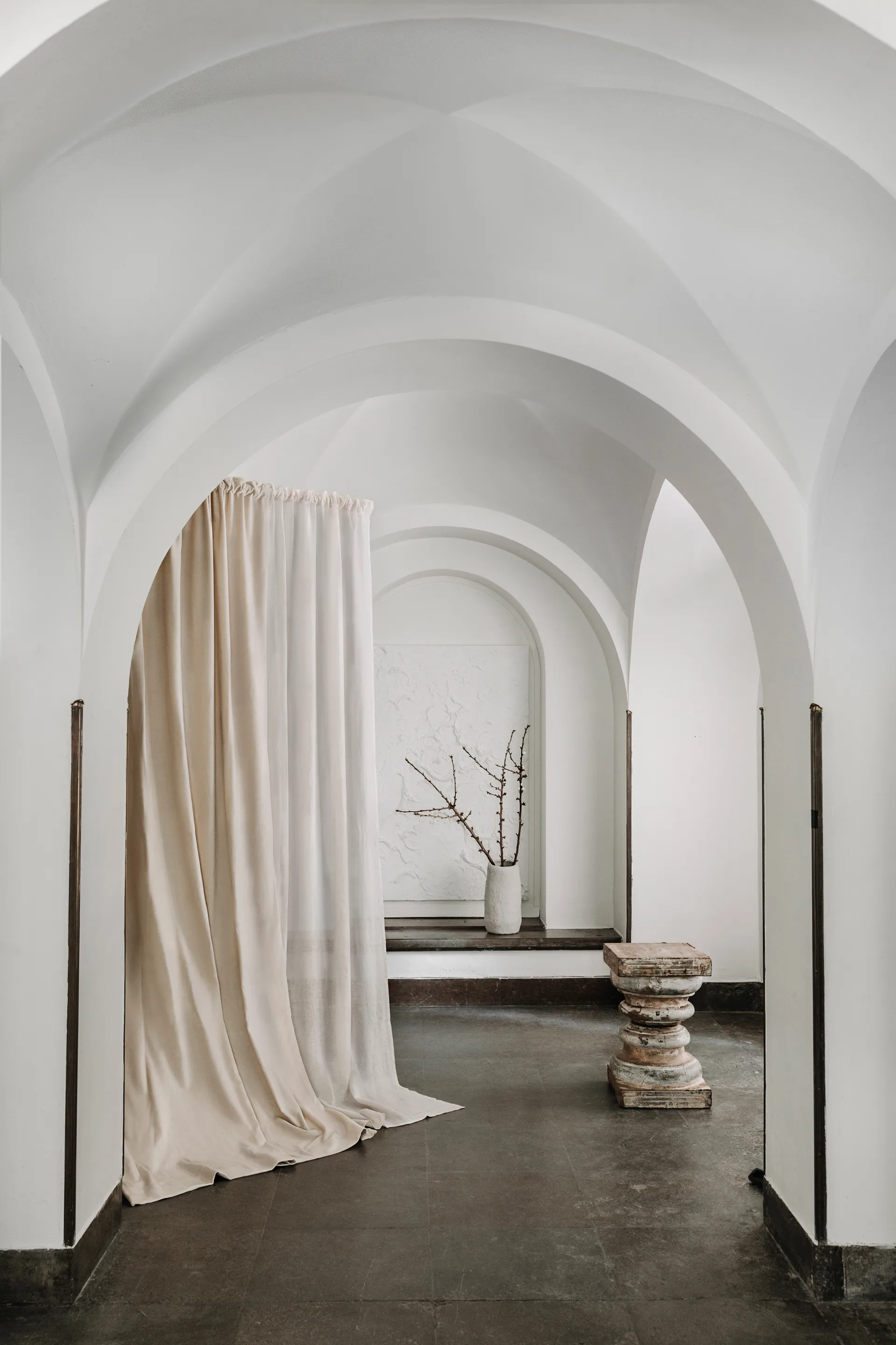 인터메조 커튼, Creamy beige Linum | 리눔