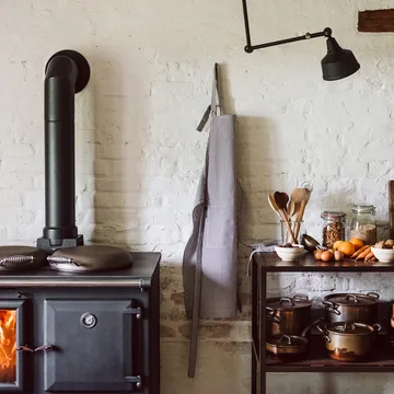 엠마 앞치마 - Granite gray - Linum | 리눔