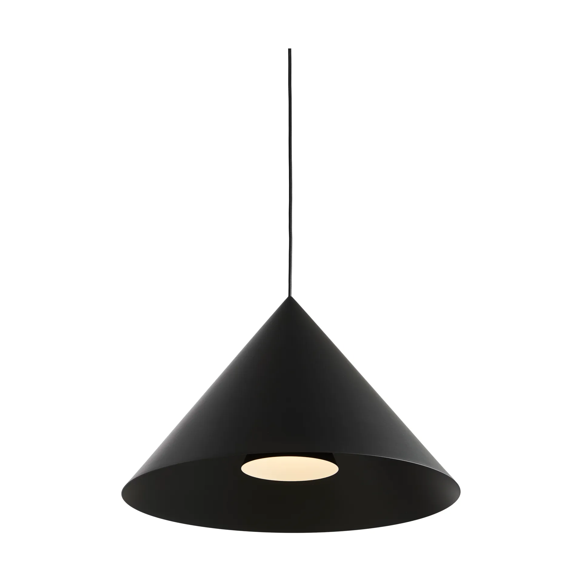 한주 펜던트 조명, Black, Ø55 cm Loom Design