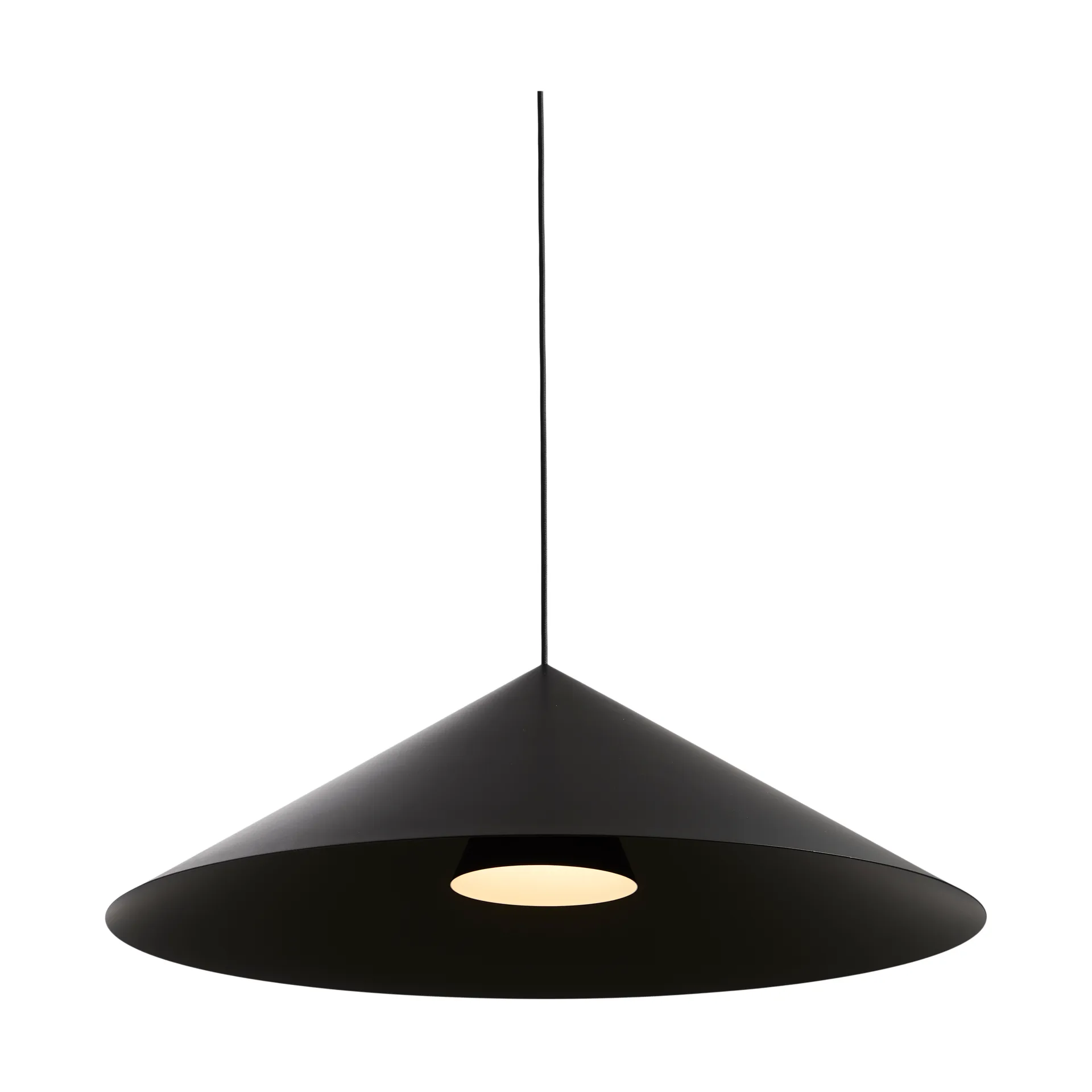 한주 펜던트 조명, Black, Ø75 cm Loom Design