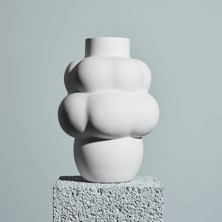 벌룬 04 화병 세라믹 - raw white - Louise Roe