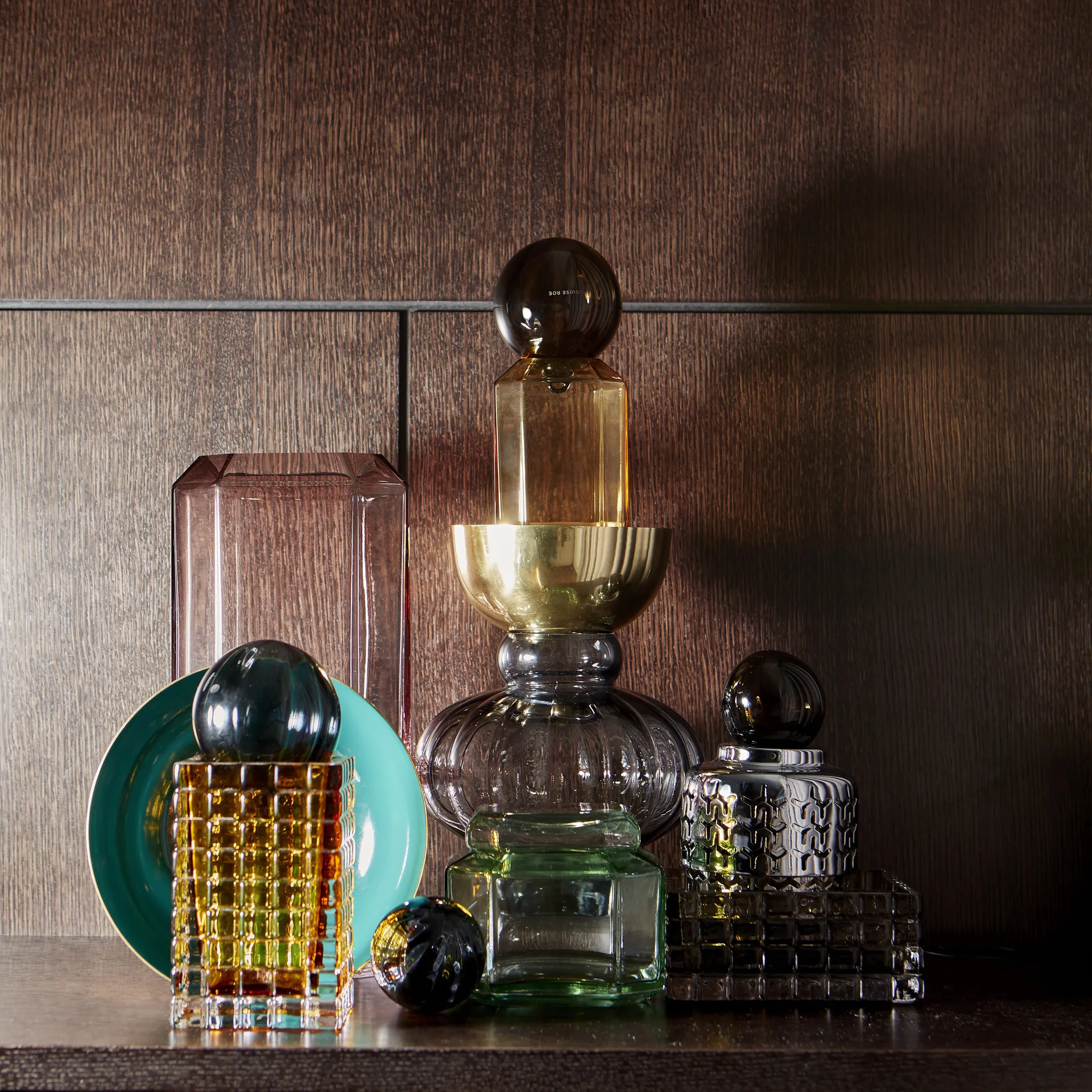 씨티 라이트 3  캔들 홀더, amber Louise Roe | 루이제 로이