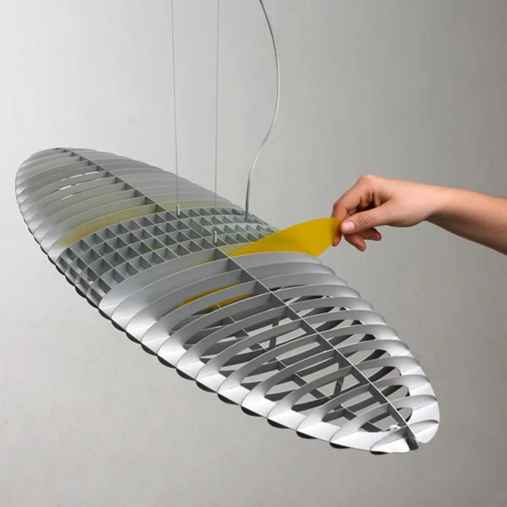 티타니아 D17 펜던트 조명, Aluminium-interchangeable light filters Luceplan | 루체플랜