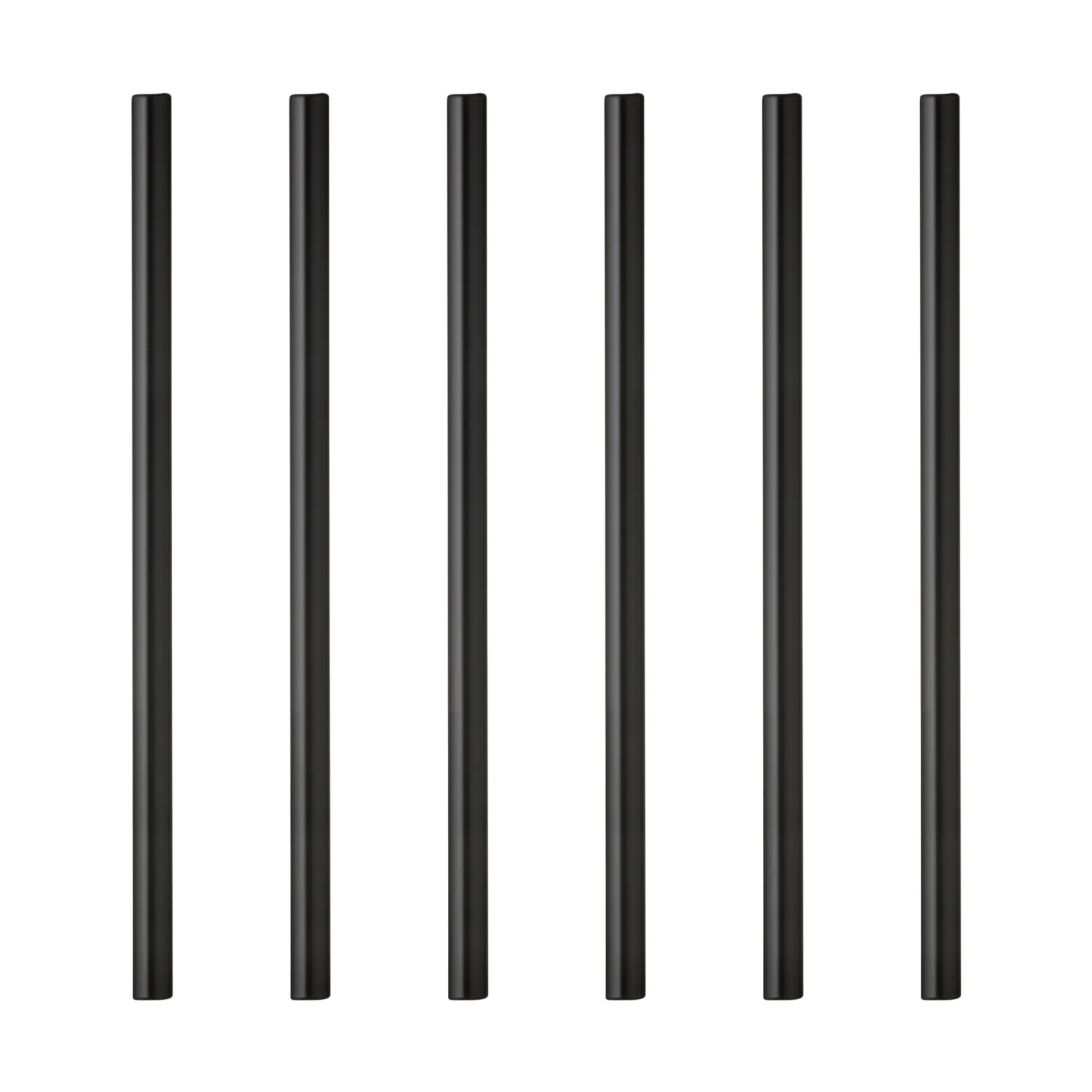 링비 유리 빨대 14.5 cm 6개 세트, Black Lyngby Glas | 링비 글라스
