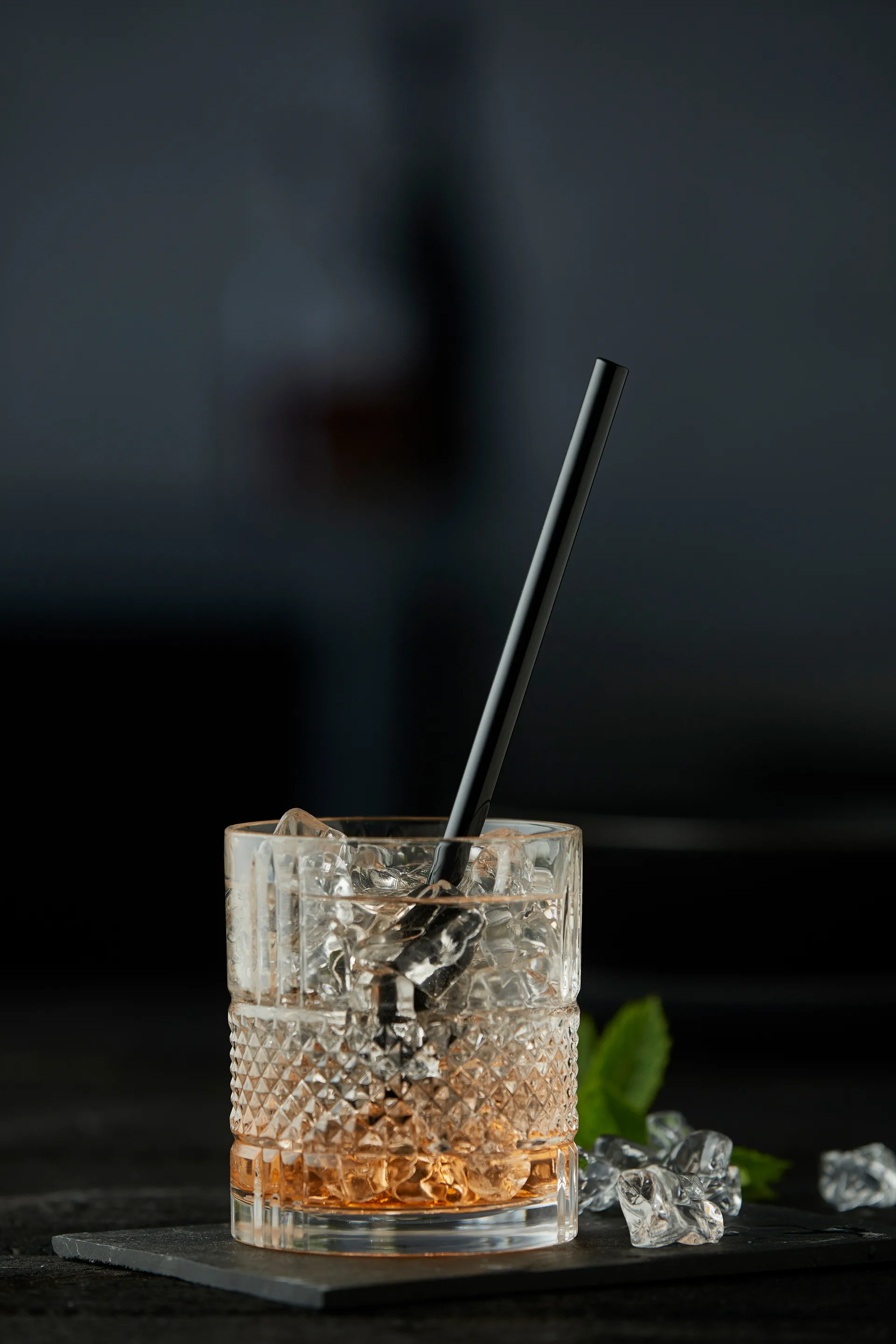 링비 유리 빨대 14.5 cm 6개 세트, Black Lyngby Glas | 링비 글라스