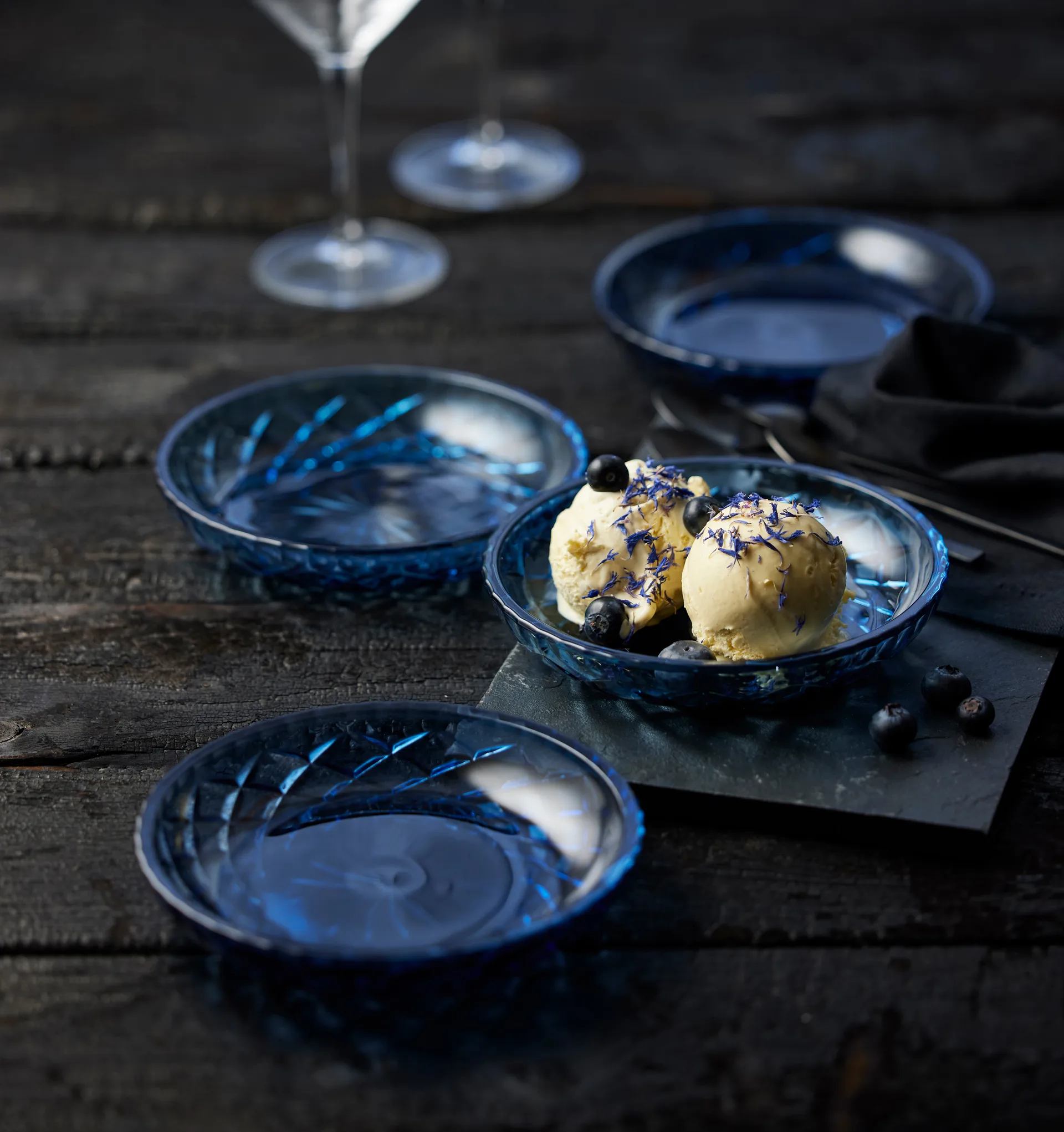 소렌토 스몰 접시 Ø16 cm 4개 세트, Blue Lyngby Glas | 링비 글라스