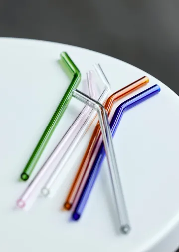 링비 유리 빨대 21.5 cm 6개 세트 - Clear - Lyngby Glas | 링비 글라스