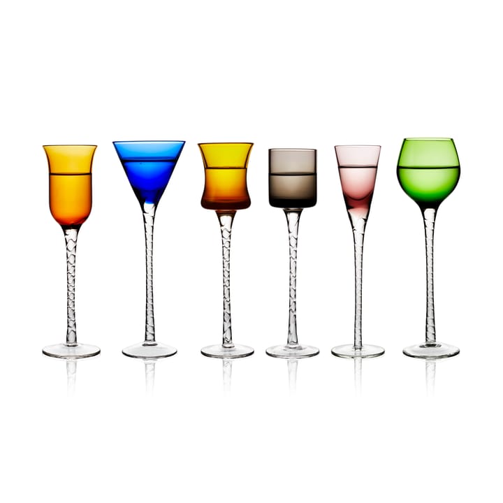 런던 스냅스 글래스 2.5-5 cl 6개 세트 - Mix - Lyngby Glas | 링비 글라스