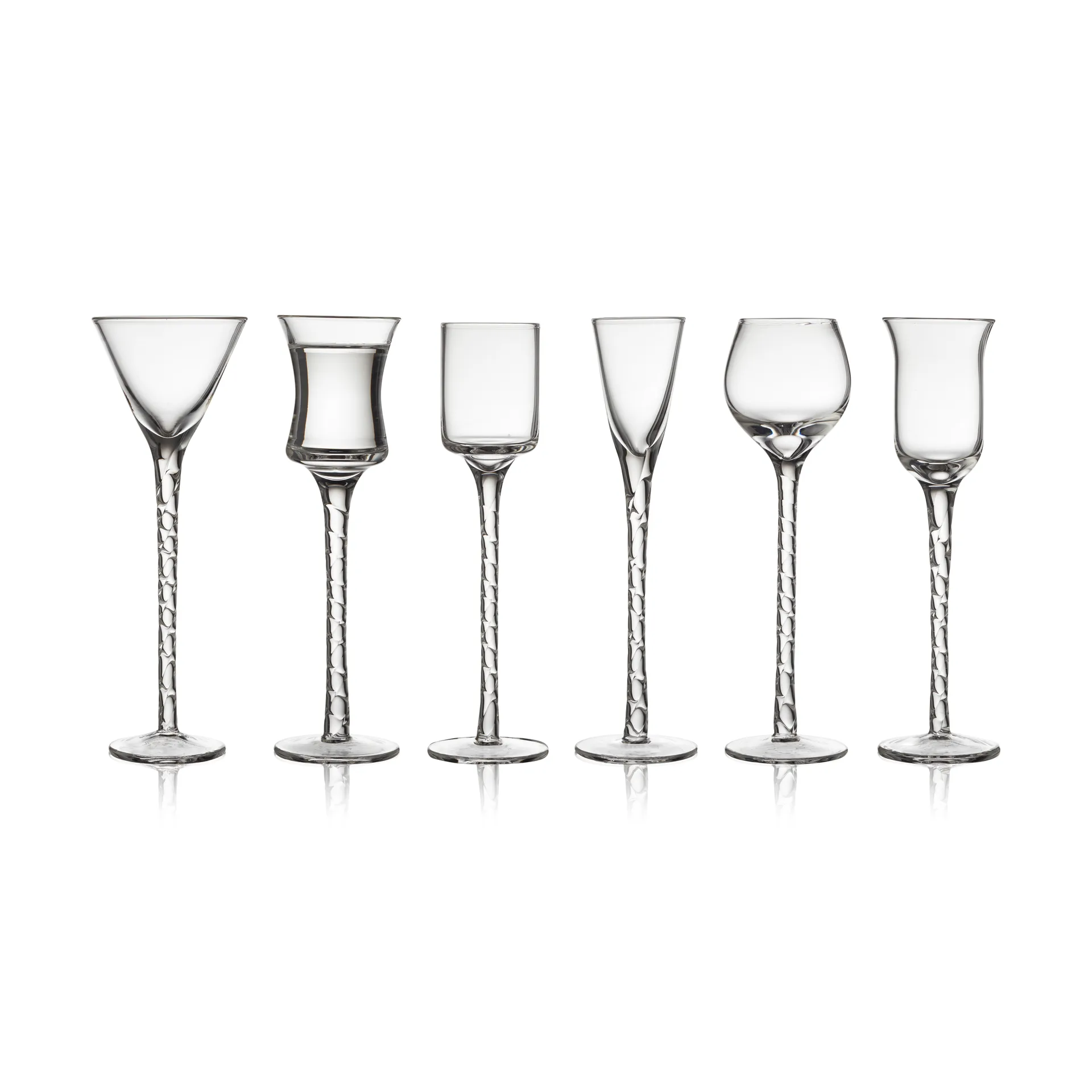 Rom 스냅스 글래스 2.5-5 cl 6개 세트, Clear Lyngby Glas | 링비 글라스