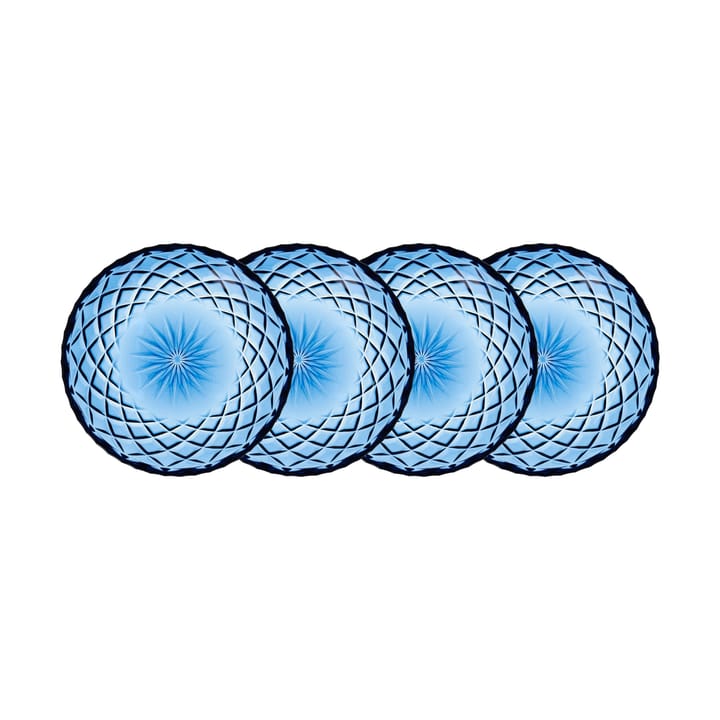 Sorrento 스몰 접시 Ø16 cm 4개 세트 - Blue - Lyngby Glas | 링비 글라��스