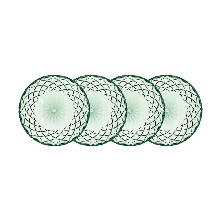 Sorrento 스몰 접시 Ø16 cm 4개 세트 - Green - Lyngby Glas | 링비 글라스