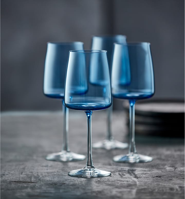 Zero 화이트와인잔 43 cl 4개 세트 - Blue - Lyngby Glas | 링비 글라스