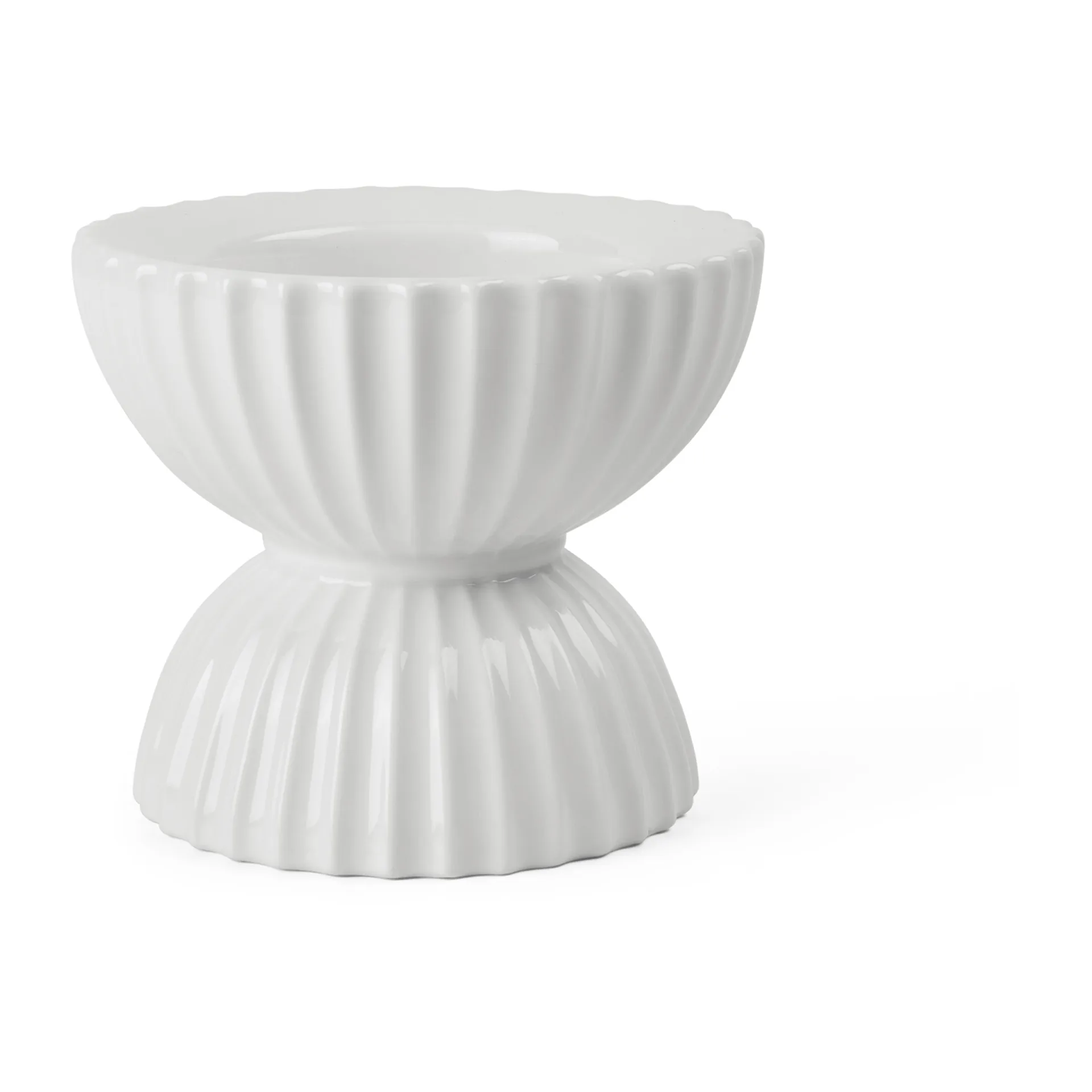링비 튜라 블록 캔들홀더 Ø11.5 cm, White Lyngby Porcelæn | 링비