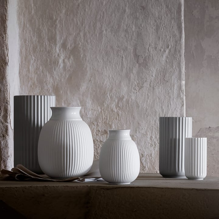 링비 커브 화병 12 cm, White Lyngby Porcelæn | 링비