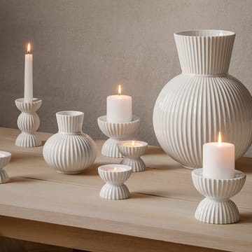 링비 튜라 캔들홀더 14 cm - White - Lyngby Porcelæn | 링비
