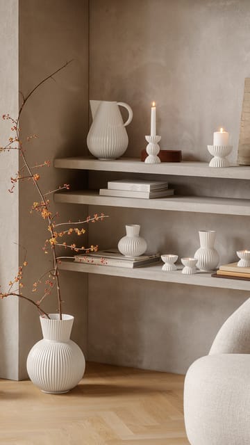 링비 튜라 캔들홀더 14 cm - White - Lyngby Porcelæn | 링비