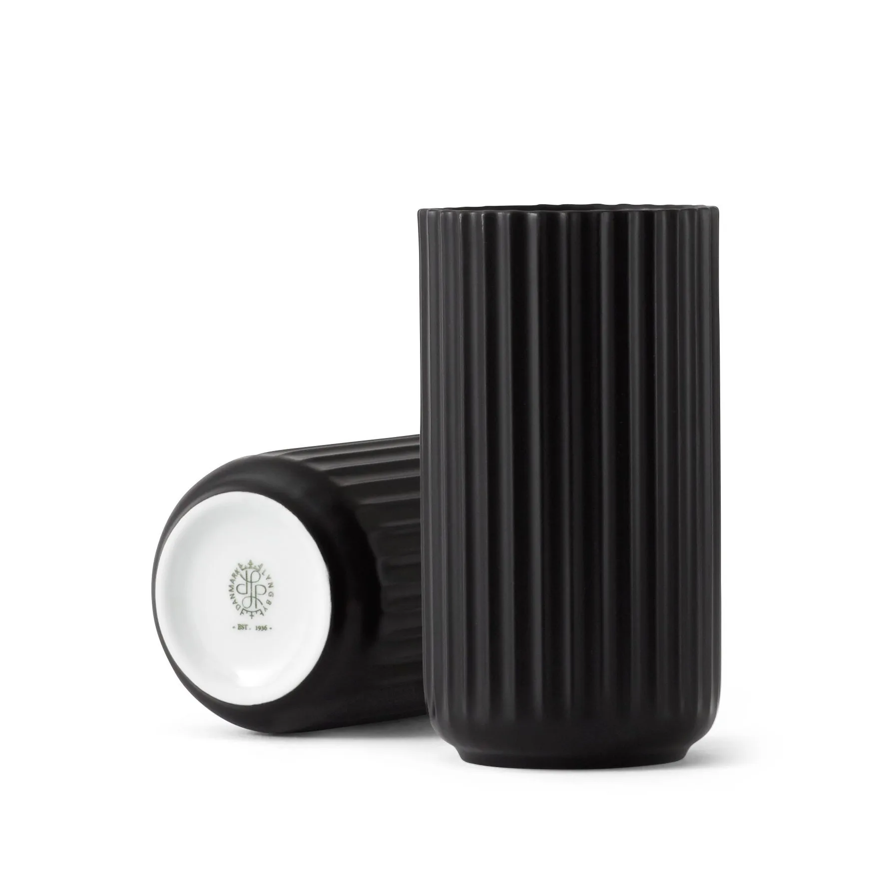링비 화병 매트 블랙, 15 cm Lyngby Porcelæn | 링비