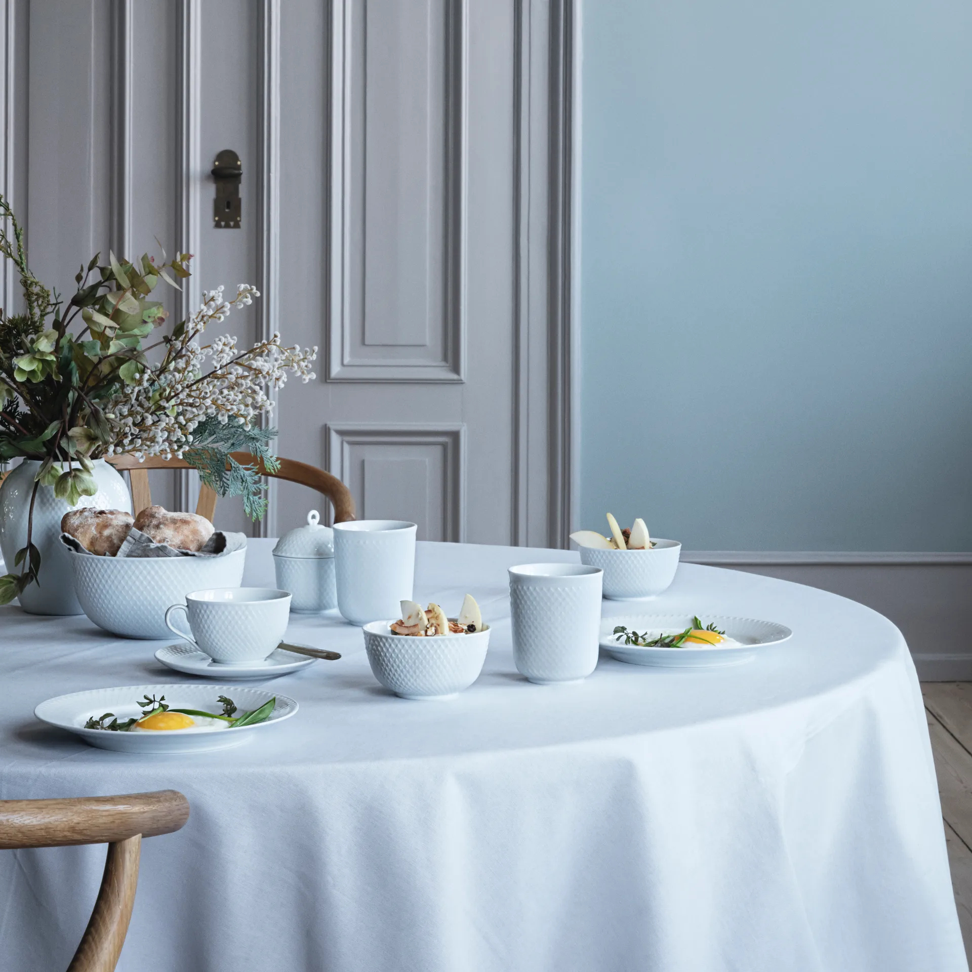 롬브 서빙 보울 Ø17.5 cm, white Lyngby Porcelæn | 링비