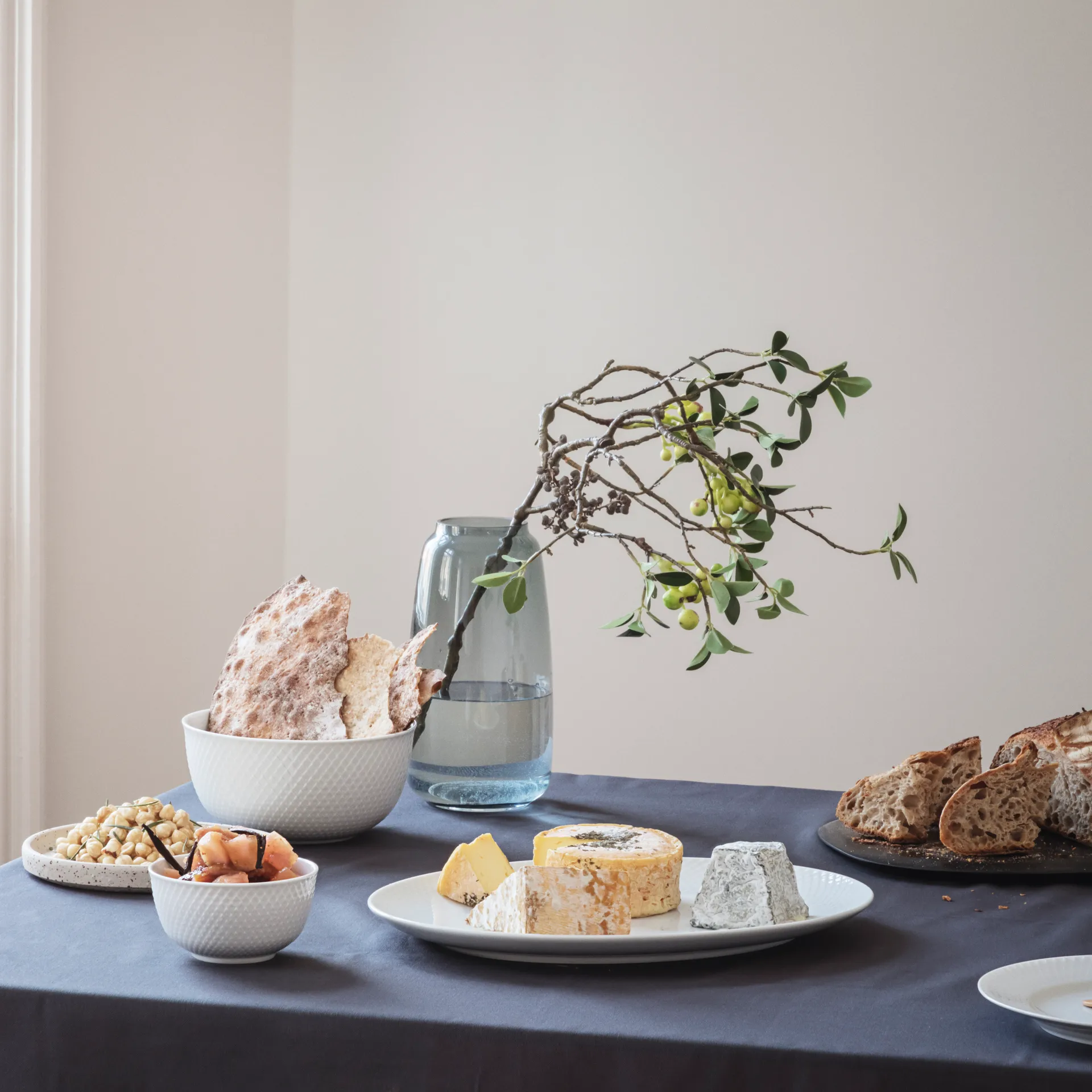 롬브 서빙 보울 Ø17.5 cm, white Lyngby Porcelæn | 링비