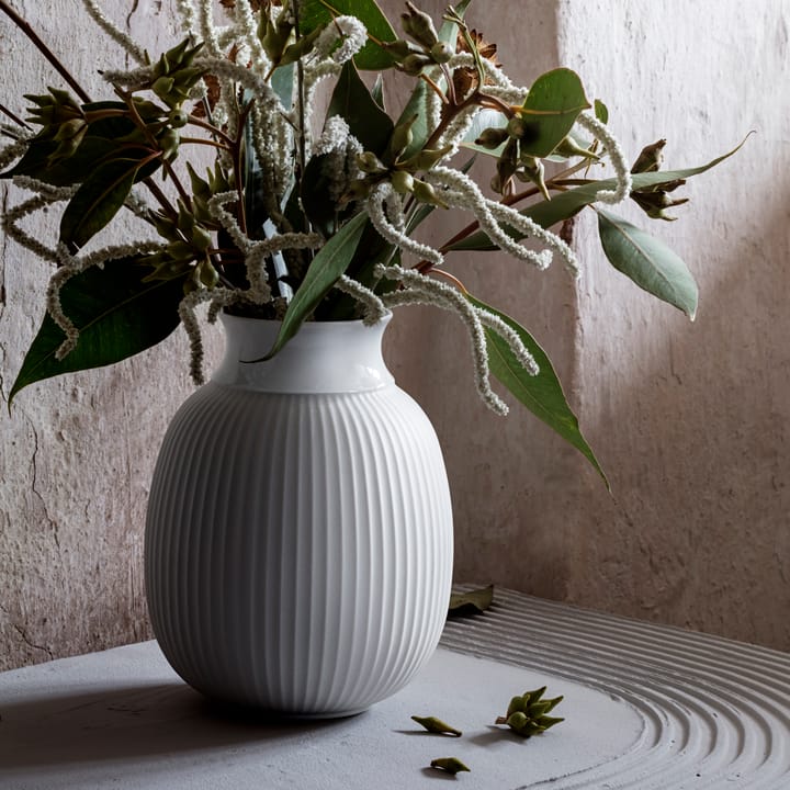 링비 커브 화병 17.5 cm, White Lyngby Porcelæn | 링비